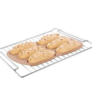 Moule petits pains silicone 6 empreintes 14 x 5,5 cm