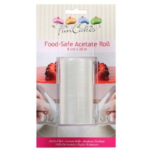 FunCakes Food-safe acetat roll 20 m x 8 cm