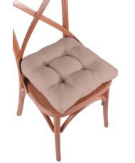 Galette de chaise 40 x 40 x 5 cm - Beige