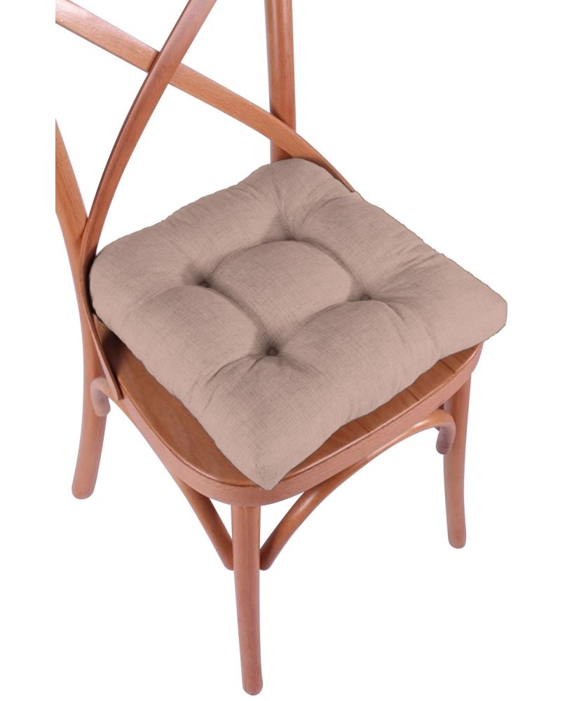 Galette de chaise 40 x 40 x 5 cm - Beige