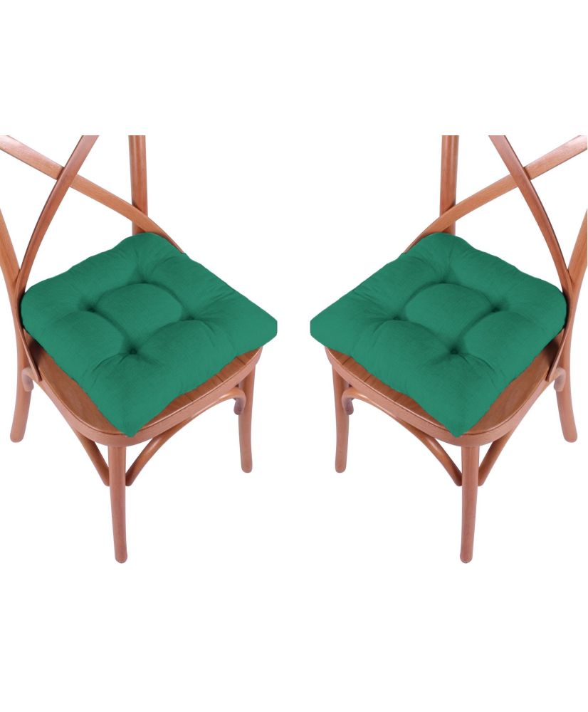 Galette de chaise 40 x 40 x 5 cm - Vert