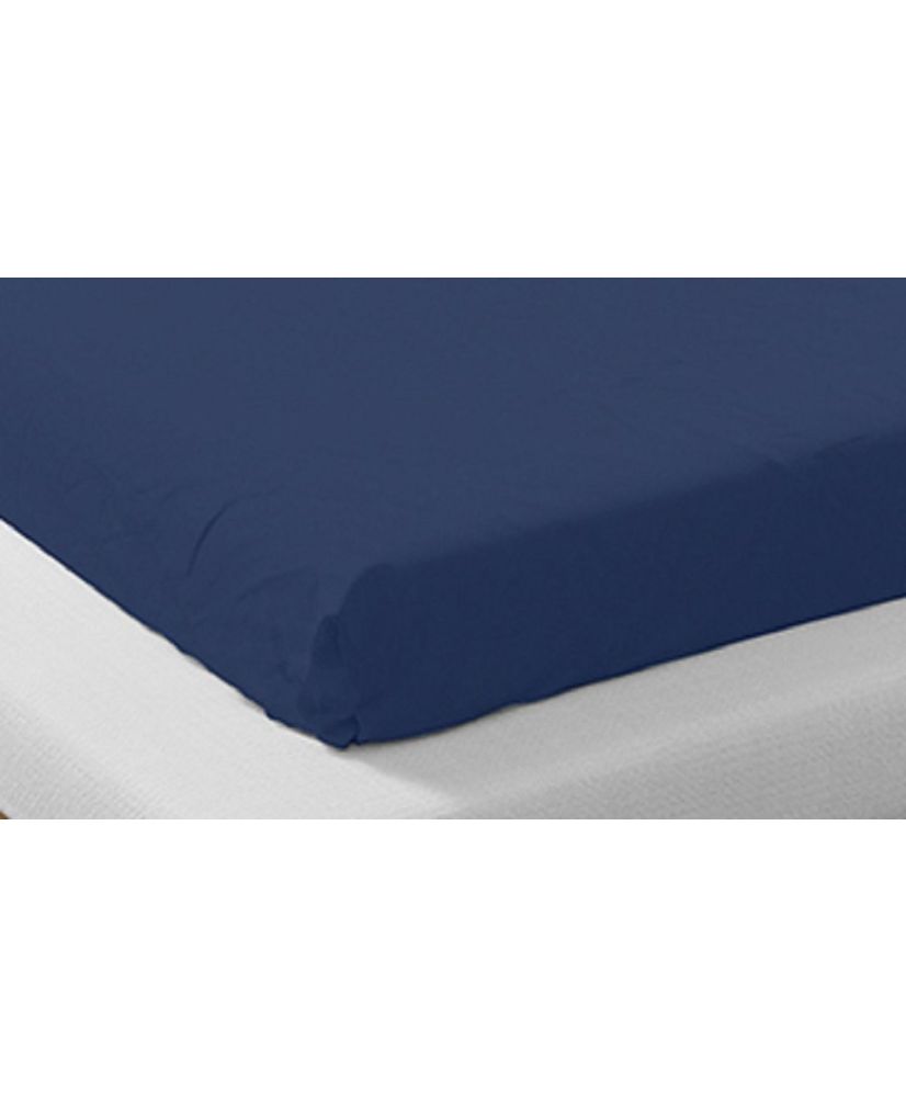 Drap housse en coton bio 90 x 200 cm - Bleu Drap housse en coton bio 90 x 200 cm - Bleu