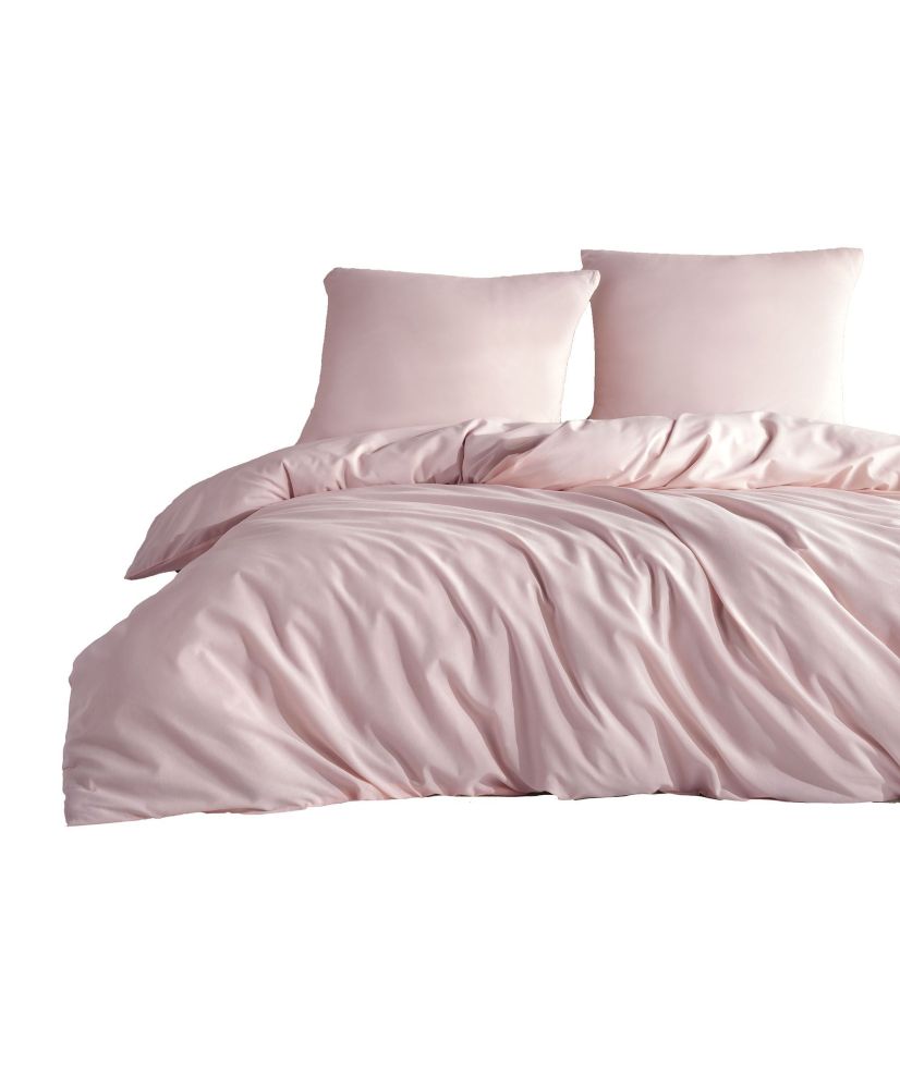Parure de lit unie 260 x 240 cm - Rose Parure de lit unie 260 x 240 cm - Rose