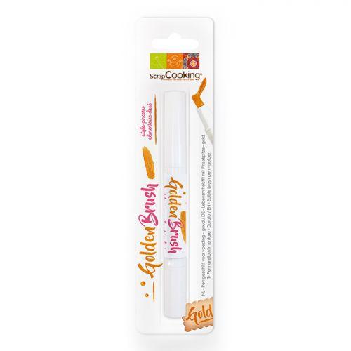 Food colouring brush pen 2 ml - Golden