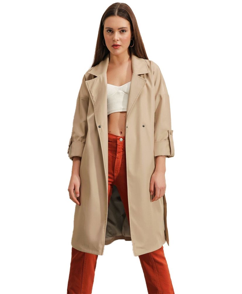Trench à col taille 40 - Beige