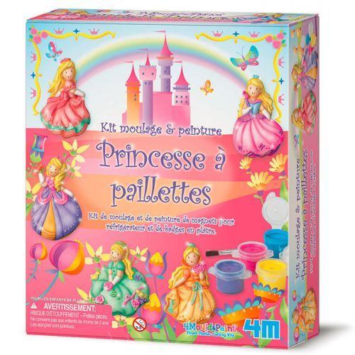 Kit de modelado y pintura - Princesas con purpurina
