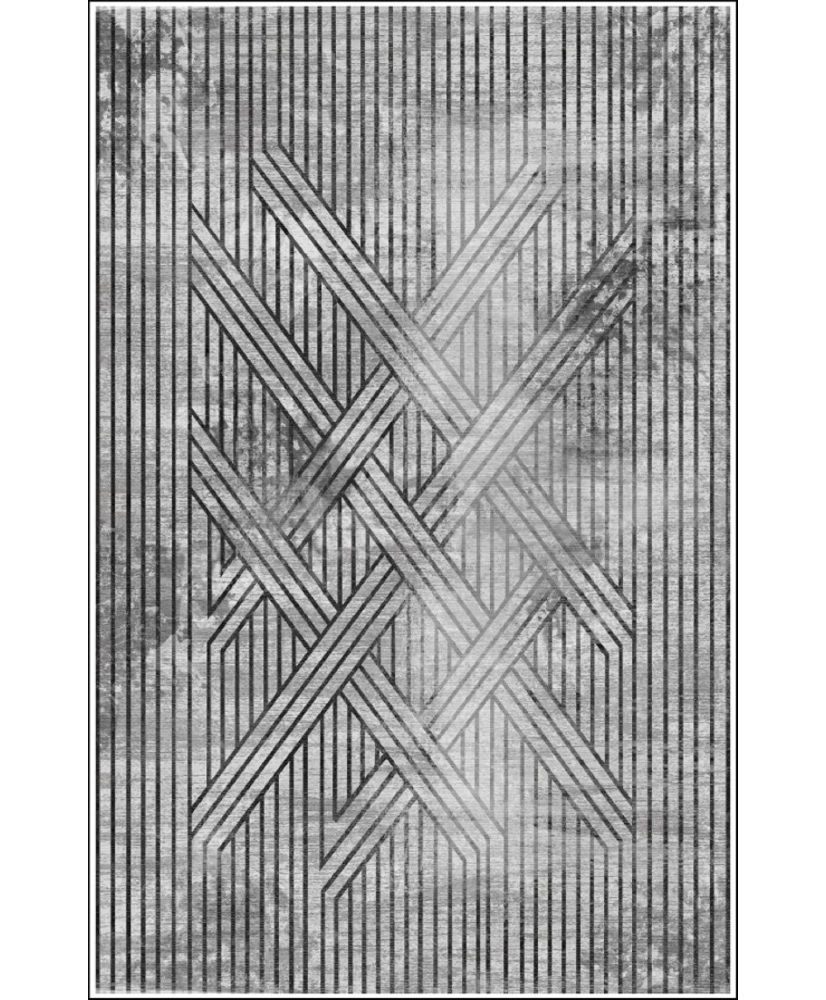 Tapis de salon FISUN 300 x 400 cm - Gris