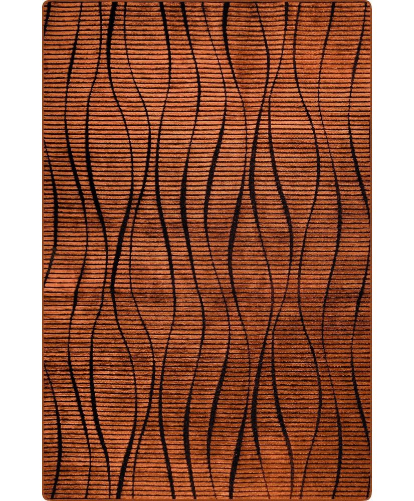 Tapis de couloir VERA Vague 80 x 150 cm - Orange