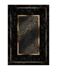 Tapis d'intérieur SOLID 80 x 150 cm - Noir