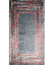 Tapis d'intérieur RING 80 x 150 cm - Rouge