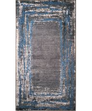 Tapis d'intérieur RING 120 x 180 cm - Bleu