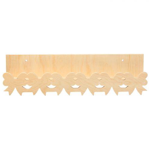 Wooden wall shelf 42 x 11 cm - Knots