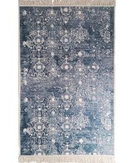 Tapis de salon MEDAILLON 80 x 150 cm - Bleu