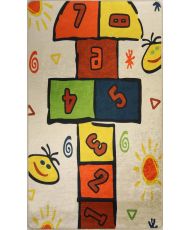 Tapis enfant Marelle 80 x 150 cm - Multicolore