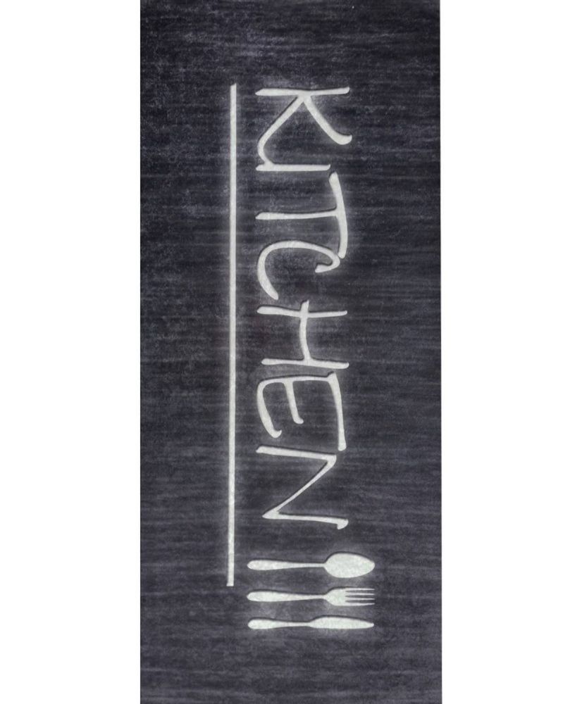 Tapis de cuisine KITCHEN 50 x 80 cm - Noir