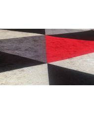 Tapis d'intérieur Triangle 200 x 290 cm - Rouge