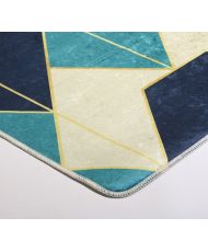 Tapis d'intérieur Triangle 160 x 230 cm - Bleu