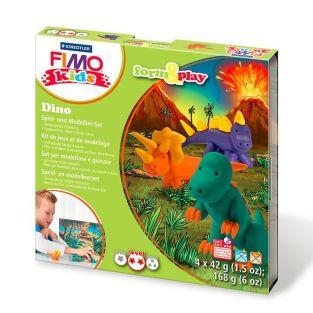 FIMO Modelling set for children - Dinosaurs