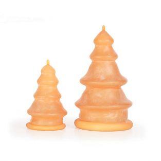 2 latex candle molds - Fir trees