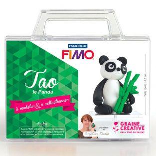 Coffret de modelage FIMO pour enfants - Tao le Panda 6,5 cm