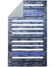 Tapis de salon à rayures 200 x 290 cm - Noir