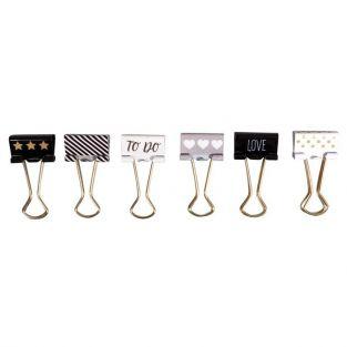 Wire clips x 6 - Glam