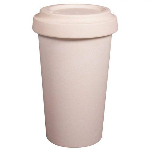 Bamboo mug with lid to decorate 60 cl