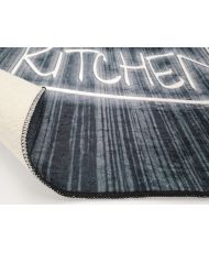 Tapis de cuisine KITCHEN 90 x 130 cm - Noir