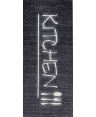 Tapis de cuisine KITCHEN 90 x 130 cm - Noir