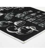 Tapis de cuisine Internationale 60 x 90 cm - Noir