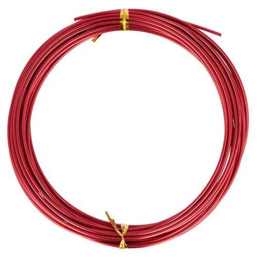 Aluminum wire 5 m x 1.5 mm - red
