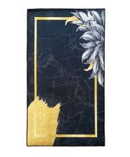 Tapis d'intérieur Feuille 120 x 180 cm - Noir