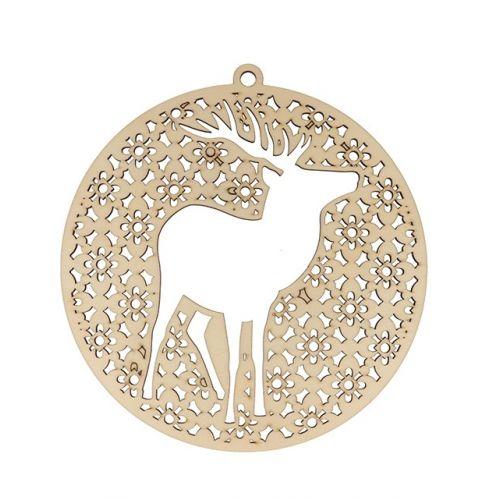Deer Medallion - Misty Winter