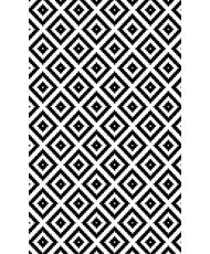 Tapis de salon Black&White 120 x 180 cm - Noir