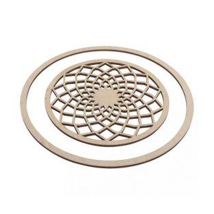 Wooden discs for Dreamcatcher Ø 13 cm + ring 18 cm