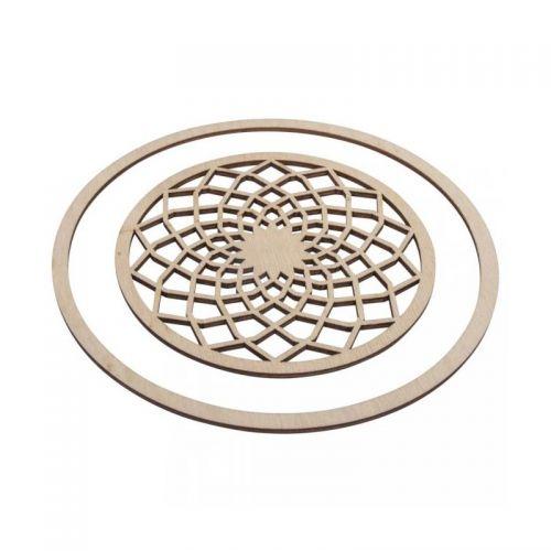 Discos de madera para Atrapasueños Ø 13 cm + anillo 18 cm