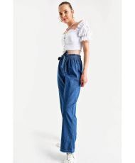 Pantalon jean Large taille 36 - Bleu
