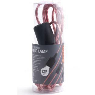 Pendant cord lamp - red herringbone wire 3.7 m