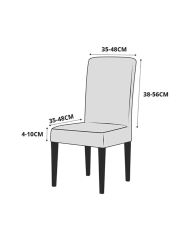 Housse de chaise extensible 23 x 18 x 18 cm - Beige