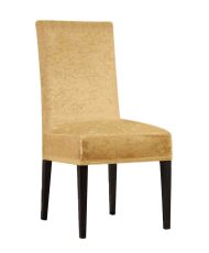 Housse de chaise en velours 56 x 48 x 48 cm - Doré