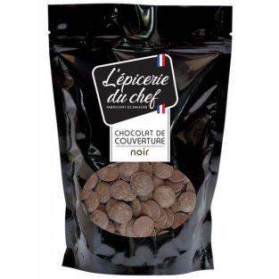 Palets de chocolat de couverture 1 kg - noir
