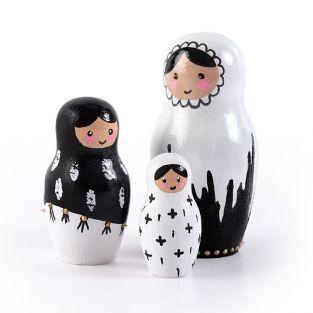Small latex plaster molds - Russian dolls
