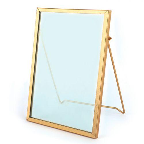 Vintage glass frame - rectangle - 13 x 18.5 cm