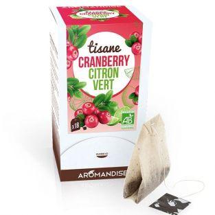 Organic cranberry & lime  herbal tea - 18 bags