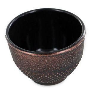 Black & bronze cast iron cup - 0,15 L