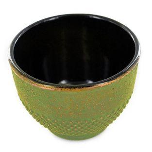 Green & bronze cast iron cup - 0,15 L