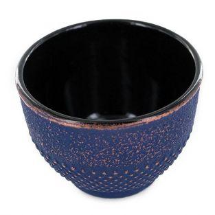 Blue & bronze cast iron cup - 0.15 L