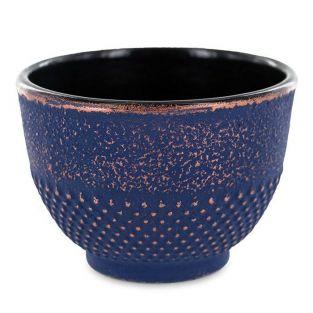 Blue & bronze cast iron cup - 0.15 L