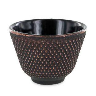 Black & gold cast iron incense holder bowl
