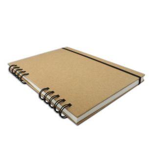 Cuaderno de dibujo 80 páginas blancas 128 g / m² con espiral 15 x 21 cm